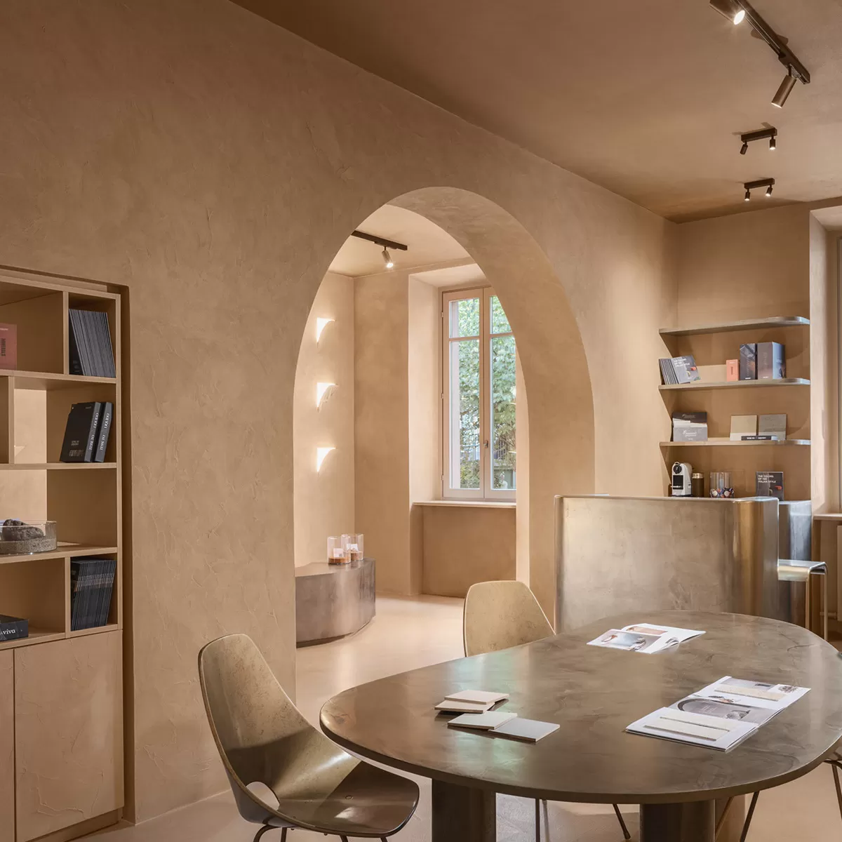Kh&ocirc;ng gian nội thất sử dụng vữa hiệu ứng Stucco Durastone